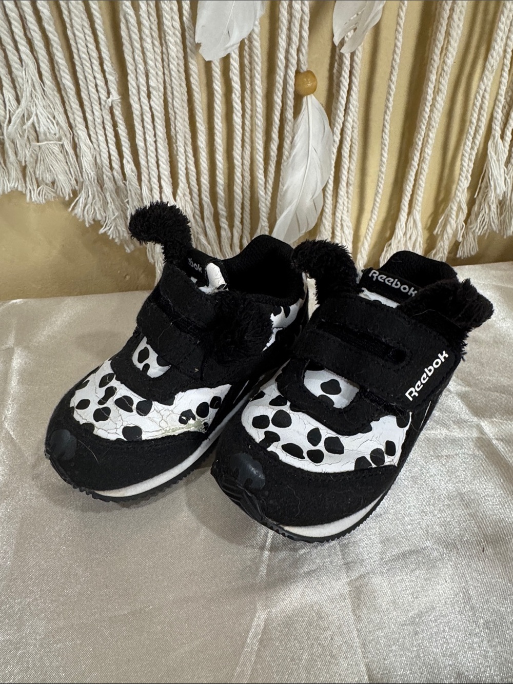 Reebok Kids Classic Jogger 2.0 Black & White Dalmation Sneakers
